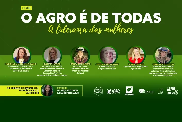Governo de Goiás realiza live especial O Agro é de Todas