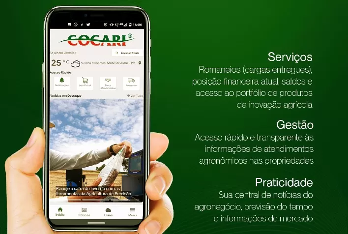 COCARI: Cooperativa lança aplicativo para produtores associados e clientes