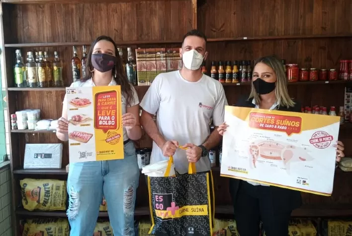 Assuvap lança ação de estímulo ao consumo da carne de porco em açougues de Ponte Nova e região