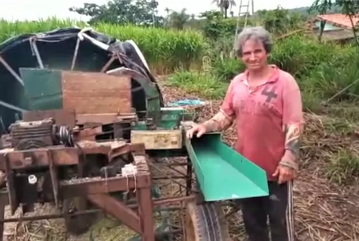 Produtor rural do Norte de Minas usa criatividade e fabrica suas próprias máquinas