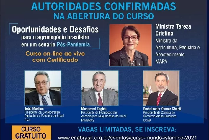 Curso sobre o Mercado Halal terá 11 blocos temáticos