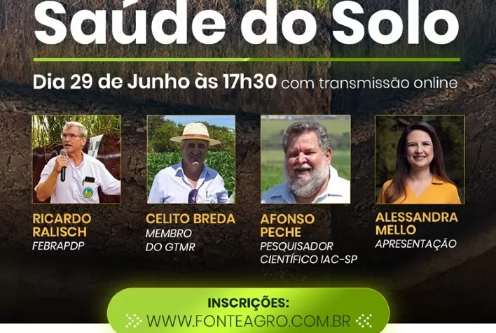 Agricultura: Saúde do solo brasileiro é tema de painel com pesquisadores referenciados do País