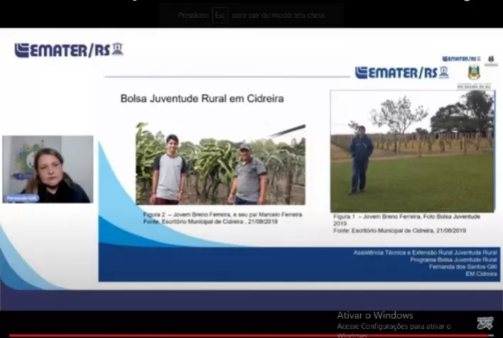 77% dos jovens do Programa Bolsa Juventude Rural investem o que ganham na propriedade