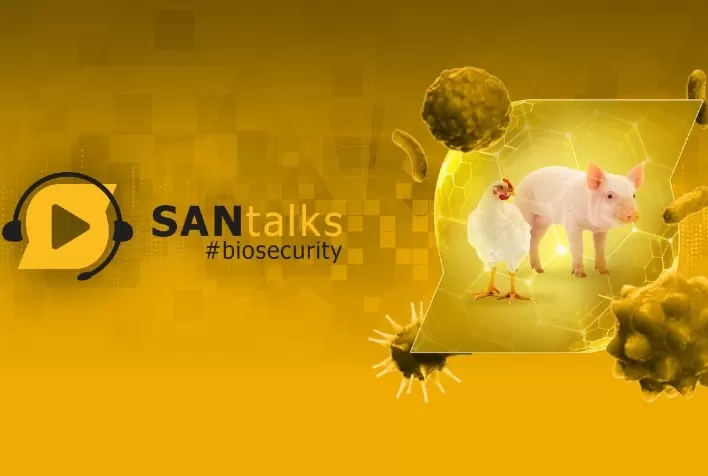 Tendências e a importância da biosseguridade na produção de aves e suínos é tema em série de webinars da SANPHAR
