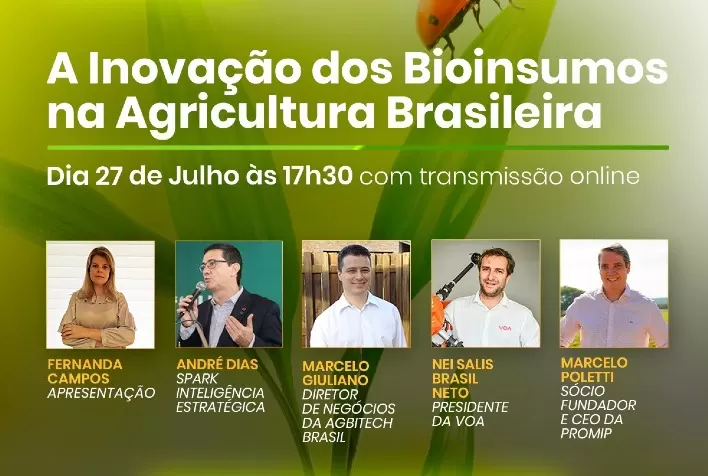 Defensivos agrícolas: A inovação dos bioinsumos na agricultura brasileira é tema de painel com empresas pioneiras no setor