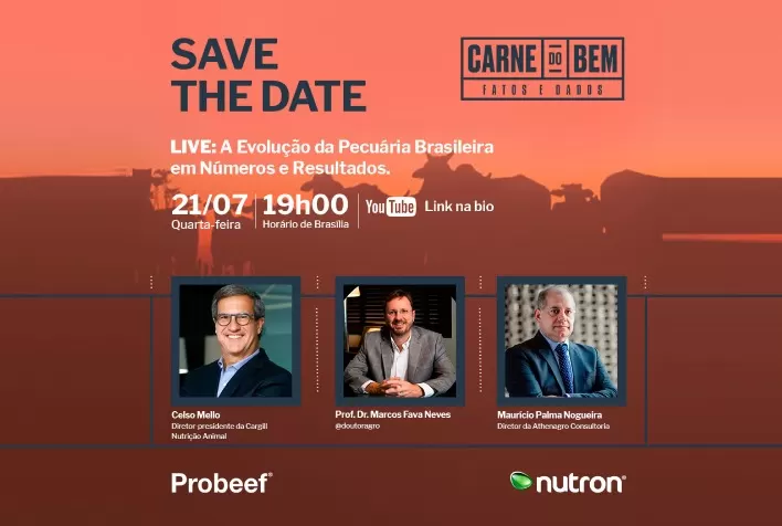 Carne do Bem realiza Live sobre a evolução da pecuária brasileira