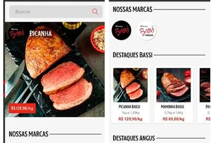 Marfrig lança aplicativo de compra para a linha Bassi