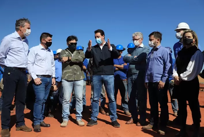 Governador visita obras do complexo genético da Agroceres PIC no Paraná