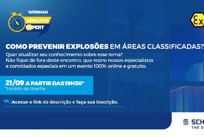 Schmersal realiza live sobre prevenção de explosões em áreas classificadas