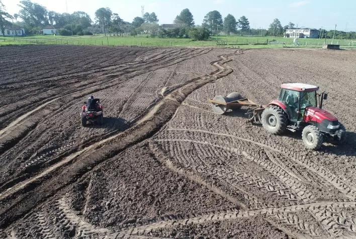 Inicia semeadura da área da Abertura Oficial da Colheita do Arroz