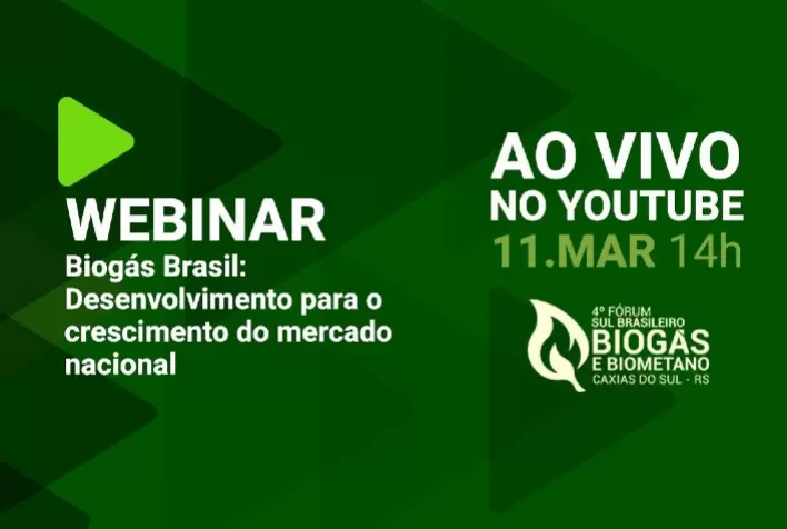 Segundo webinar que antecede o Fórum de Biogás apresenta as tendências do setor no Brasil