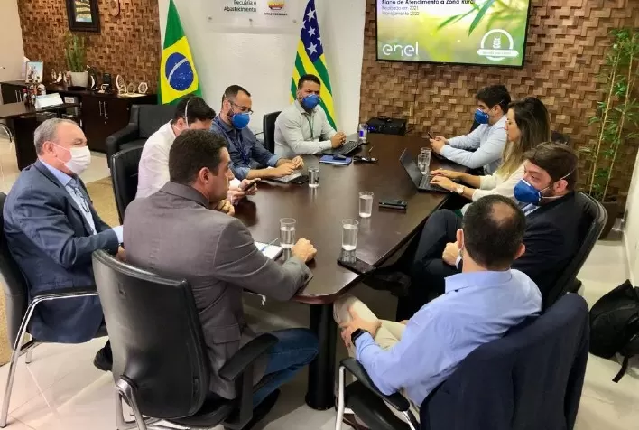 Em reunião na Seapa, Enel se compromete a investir R$ 663 milhões na zona rural goiana em 2022