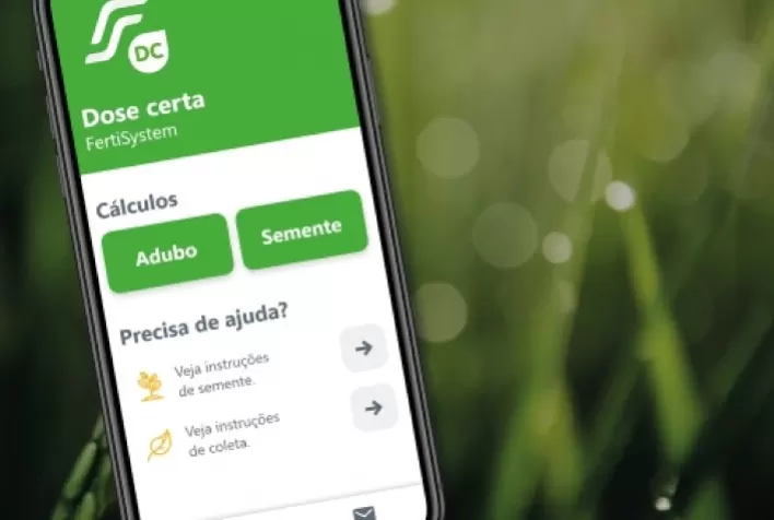 Aplicativo reduz desperdício na hora de calcular a dosagem de fertilizante