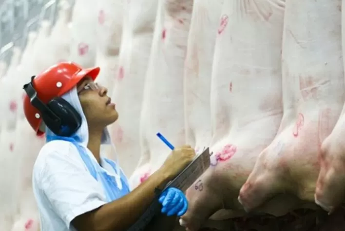 Exportação de carne suína por UF no primeiro quadrimestre