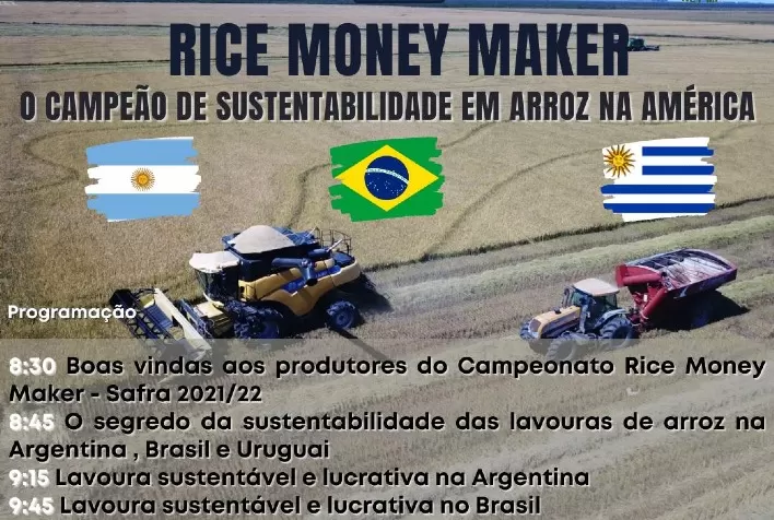 Coordenado por equipe da UFSM, Rice Money Maker reúne produtores de arroz de três países