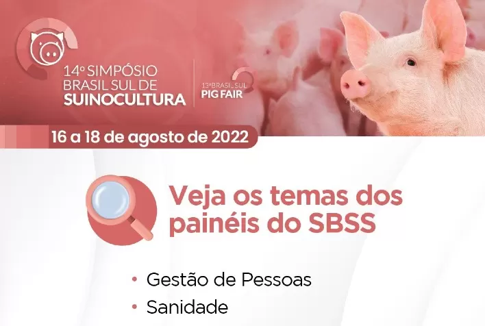 14º Simpósio de Suinocultura ocorrerá nos dias 16, 17 e 18 de agosto