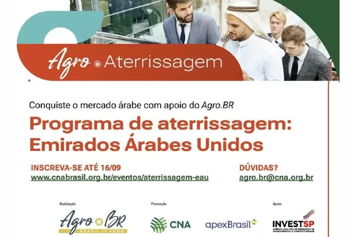 CNA abre inscrições para o programa aterrissagem Emirados Árabes Unidos
