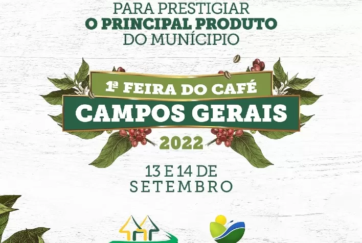 1ª Feira do Café de Campos Gerais exalta o principal produto econômico do munícipio
