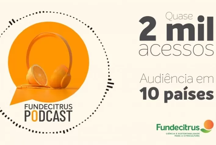 Fundecitrus Podcast chega ao 10º episódio com quase 2 mil acessos