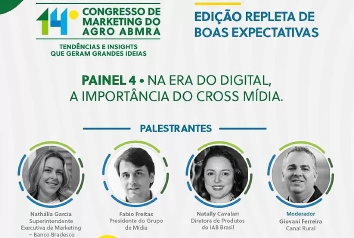 Na Era Digital, não se deve colocar todos os ovos na mesma cesta. Cross Mídia é tema do 14º Congresso Brasileiro de Marketing do Agro, em 14.09