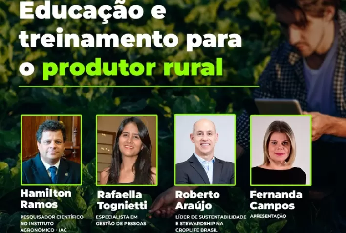Painel sobre Educação e Treinamento para o agricultor reúne CropLife, IAC e consultora especialista na área