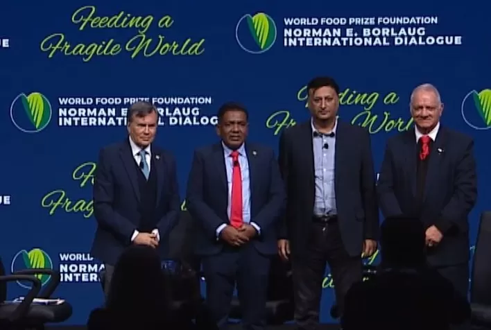 Agricultura intensiva em conhecimento é fundamental para enfrentar a mudança do clima, afirmam ministros em evento organizado pelo IICA no Diálogo Internacional Borlaug