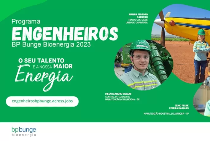 Programa Engenheiros 2023 da BP Bunge acelera carreira profissional