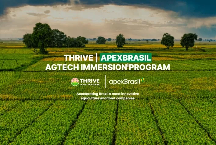 Programa da ApexBrasil e THRIVE para imersão de Agtechs & Foodtechs no Vale do Silício está com inscrições abertas