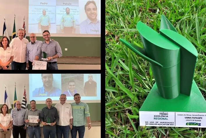 Unidades da BP Bunge conquistam prêmio de excelência do IAC em variedade de cana