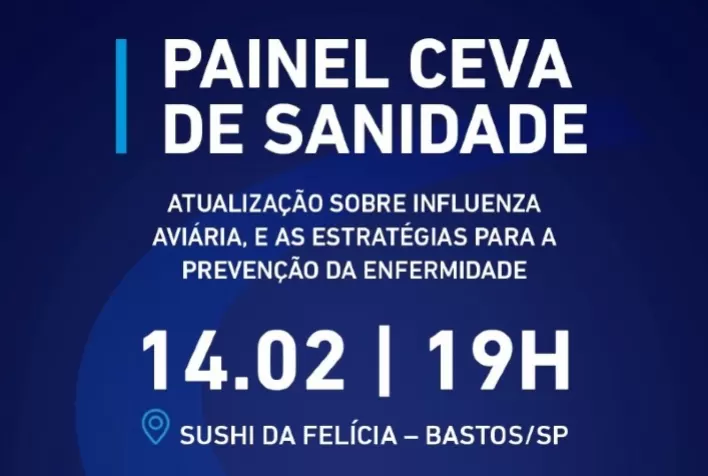 Ceva Aves convida avicultores de Bastos para a palestra técnica com o Dr. Luiz Sesti sobre Influenza Aviária