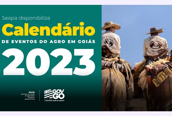 Seapa disponibiliza Calendário de Eventos do Agro em Goiás 2023