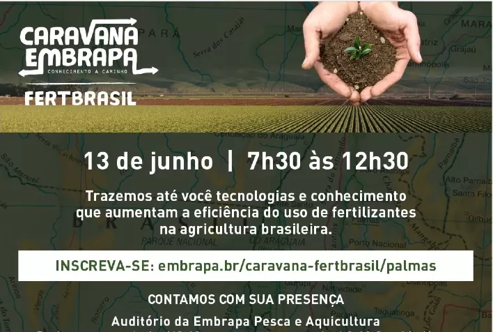 Caravana Embrapa FertBrasil estará no Tocantins em junho