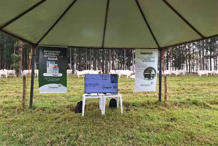 Vetoquinol Saúde Animal destaca importância do investimento em sanidade de bovinos durante o 13º Dia de Campo da Fazenda Cachoeira
