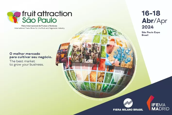 Fruit Attraction será aberta na terça-feira, dia 16, no São Paulo Expo