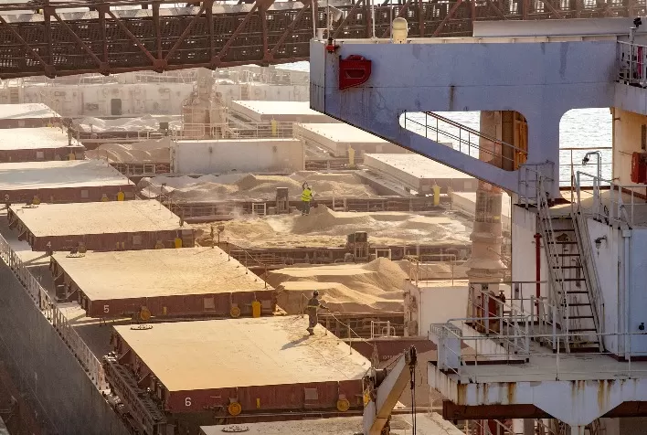 Exportações de grãos da Ucrânia atingem 11,2 milhões de toneladas na safra 2024/25