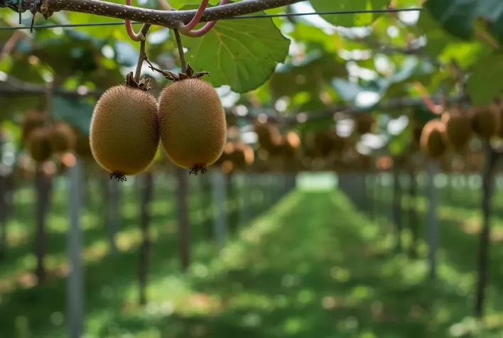 Cultivo de kiwi avança no Brasil com apoio da tecnologia e infraestrutura especializada