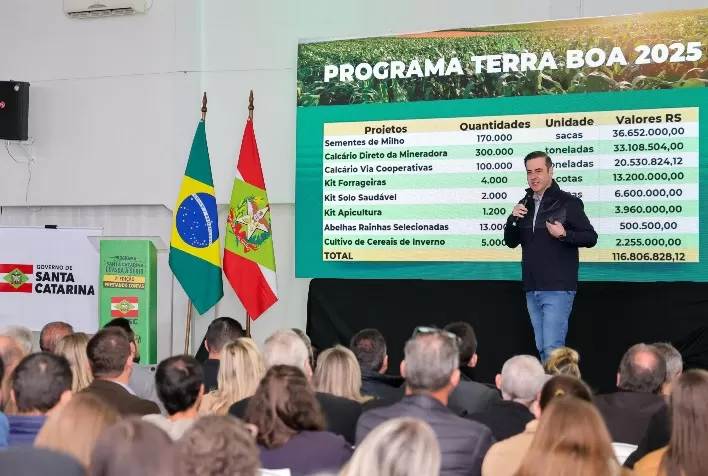 Governo de SC lança Projeto Sementes de Milho 2025 com aumento de 27,5% no investimento