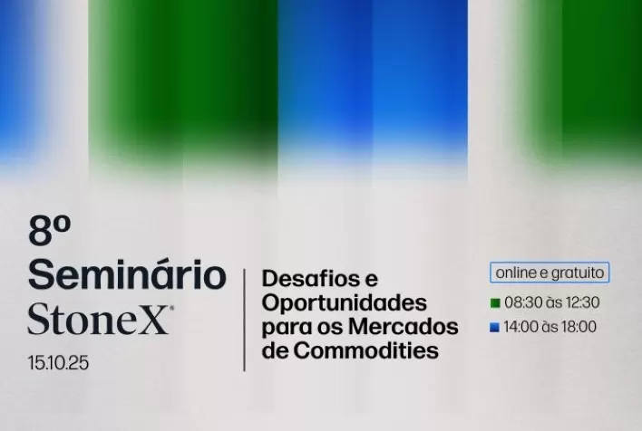 StoneX realiza seminário online sobre tendências e perspectivas globais para commodities