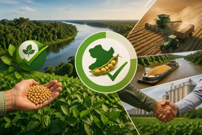 Protocolo Verde dos Grãos atinge 95% de conformidade e volume auditado de soja no Pará cresce mais de 600%