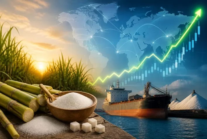 Açúcar recua em abril, mas mercado global reage e pode impulsionar preços no Brasil