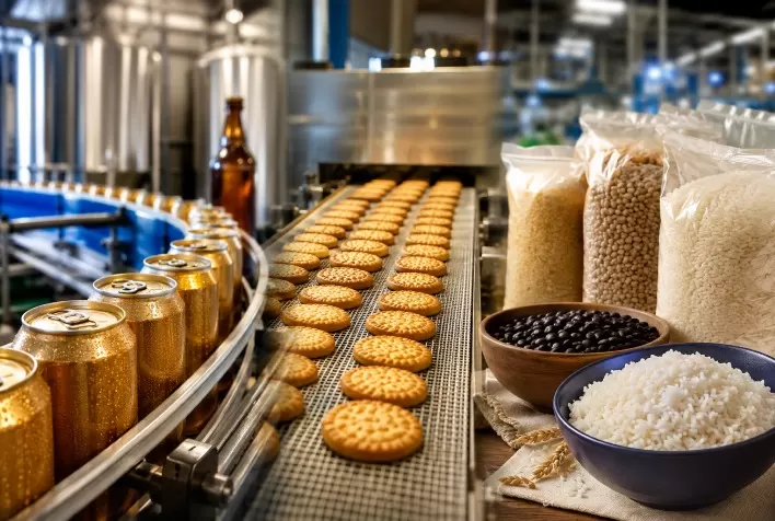 Indústria de alimentos e bebidas enfrenta pressão nas receitas, mas preserva margens no 1º trimestre de 2026