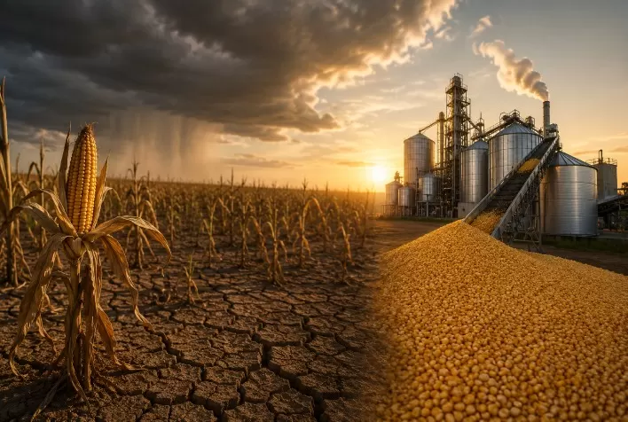 Falta de chuva ameaça milho safrinha em Goiás enquanto etanol de milho acelera demanda pelo cereal