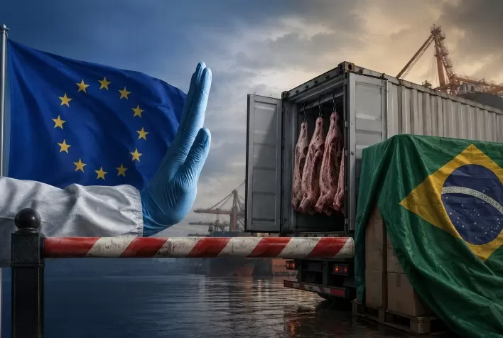União Europeia impõe nova barreira sanitária e frigoríficos brasileiros correm risco de perder US$ 2 bilhões em exportações