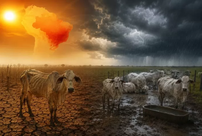 El Niño 2026 aumenta riscos para a pecuária brasileira e acende alerta sobre custos de produção