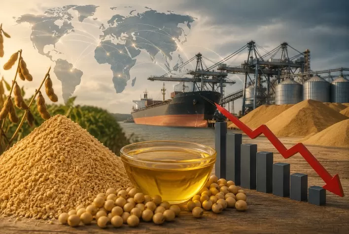Farelo e óleo de soja: demanda global sustenta mercado, mas excesso de oferta pressiona preços no segundo semestre