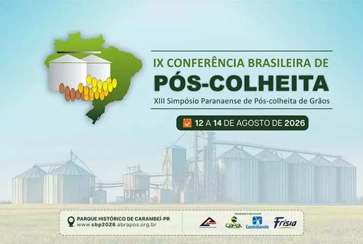 Carambeí sedia a IX Conferência Brasileira de Pós-Colheita 2026 com foco em inovação e armazenagem de grãos
