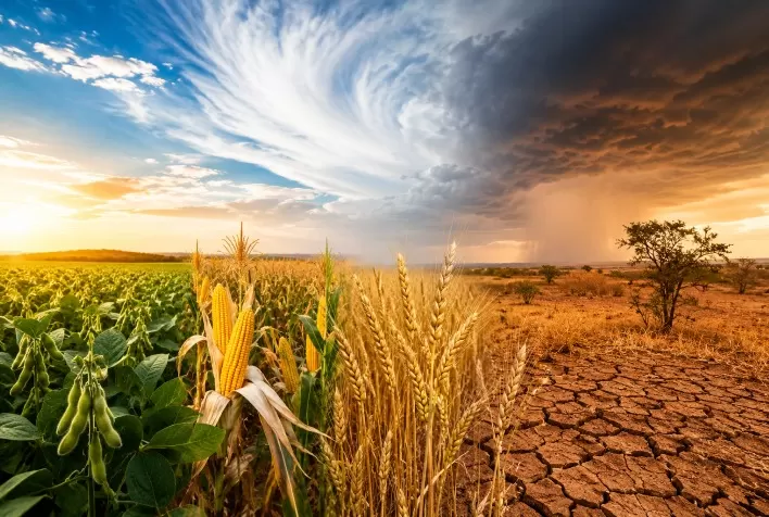 El Niño 2026 pode impulsionar soja, milho e trigo no Sul, mas aumenta riscos para o Centro-Norte do Brasil