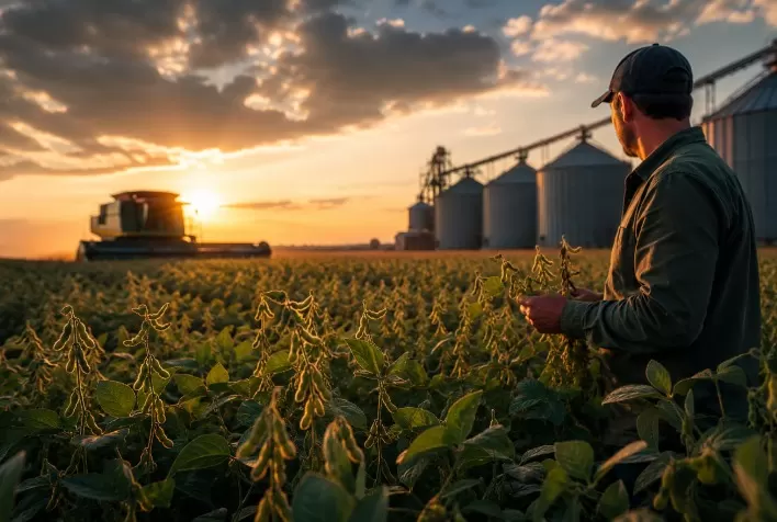 Soja oscila entre cautela e expectativa pelo USDA; mercado monitora área plantada, estoques e clima nos EUA