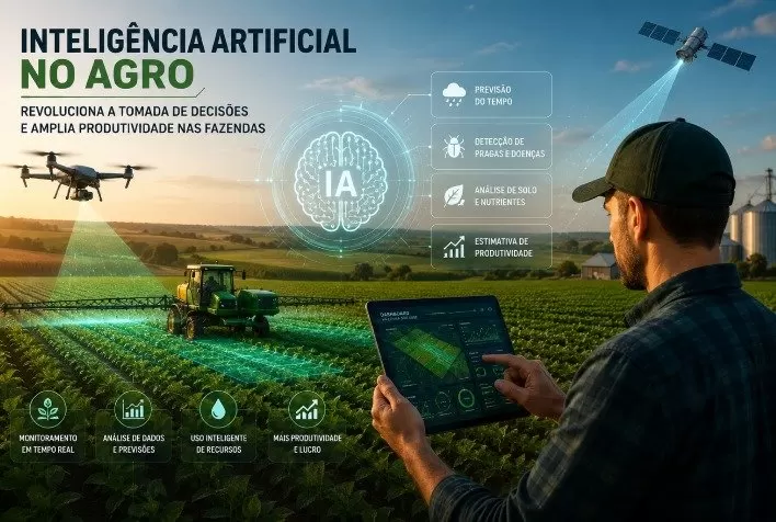 Inteligência artificial no agro revoluciona a tomada de decisões e amplia produtividade nas fazendas