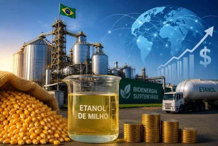 Etanol de milho atrai bilhões em investimentos estrangeiros e consolida Brasil como potência global em bioenergia